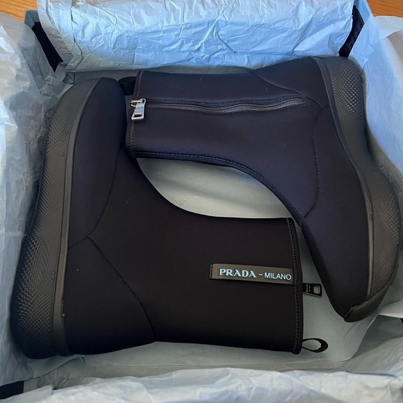 Prada Neoprene Ankle Boots - Picture 11 of 11